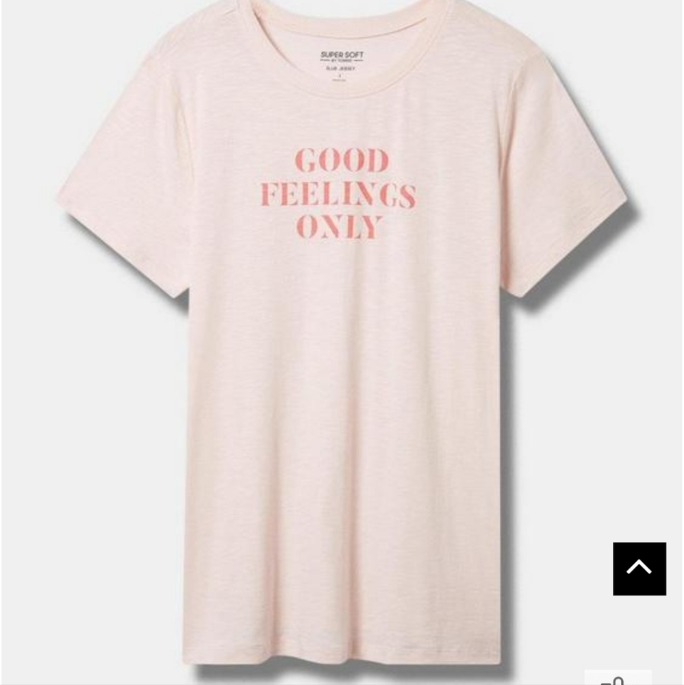 Torrid Good Classic Fit Super Soft Slub Crew Neck Twist Tee